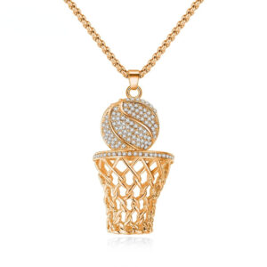 Wholesale Basketball Hoop Necklace Alloy