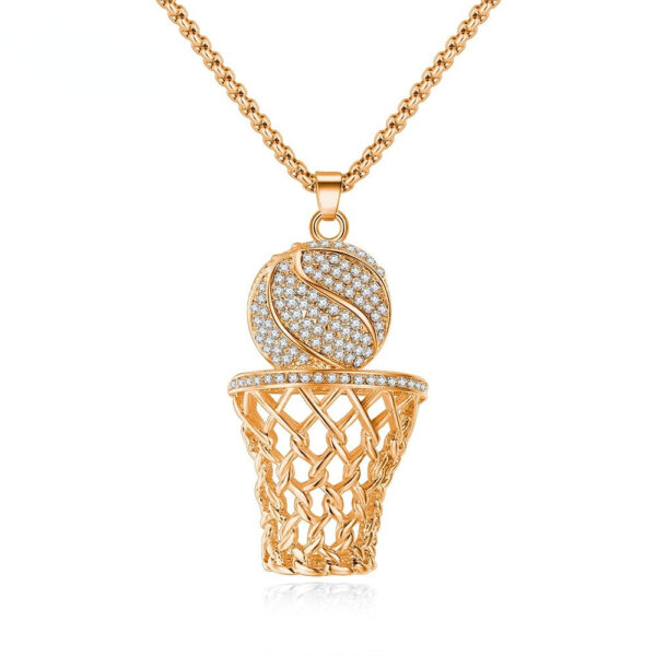 Wholesale Basketball Hoop Necklace Alloy