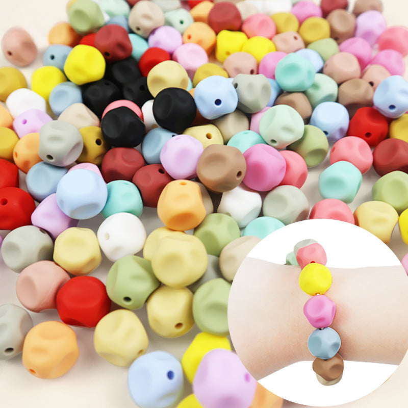 Wholesale 15mm Irregular Silicone Bead DIY Bead Pen Aessories