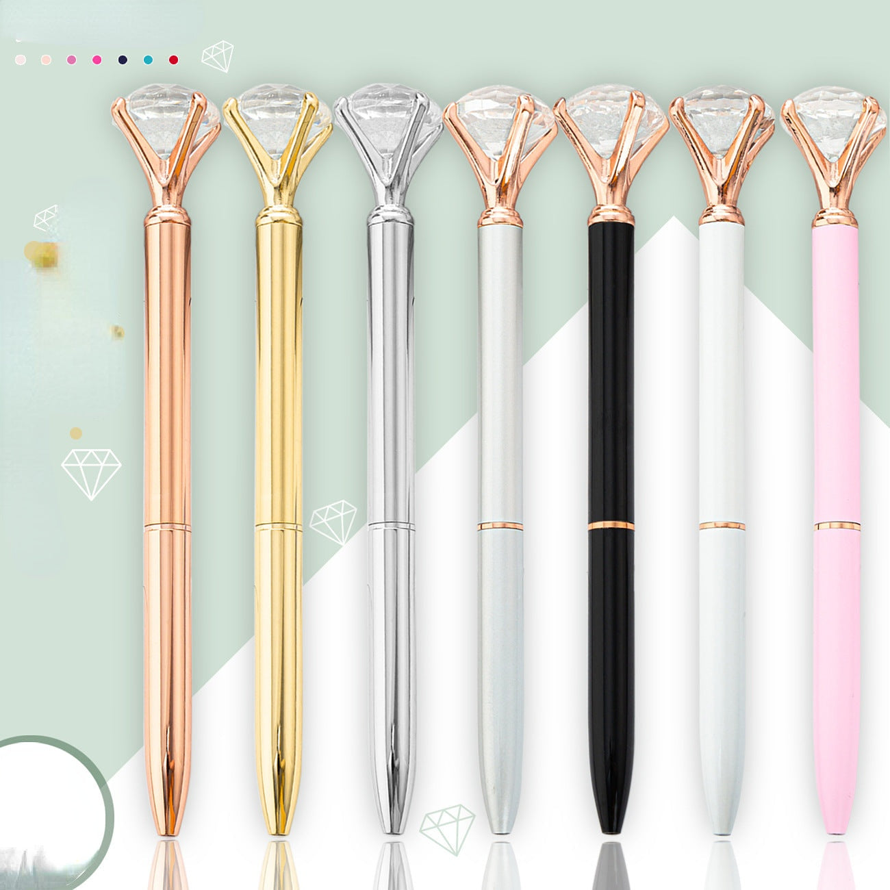 Wholesale Big Diamond Metal Ballint Pen