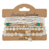 Wholesale Rice Beads Bohemian Multi-Stretch Bracelet