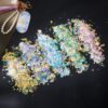 Wholesale Colorful Glitter High Shining Mermaid Mixed with Golden Transparent Colorful Star Love Nail and Eye Makeup Material