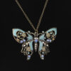 Wholesale Vintage Hollow Oil Dripping Butterfly Alloy Sweater Chain