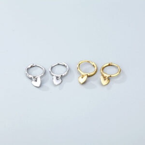 Wholesale 925 Sterling Silver Heart-shaped Earrings