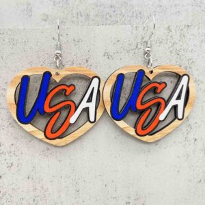 JE1325B / Wooden earrings