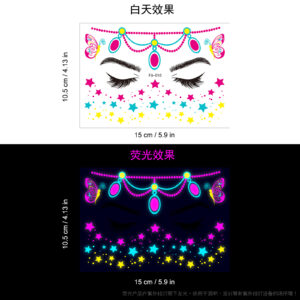 Fluorescent face sticker FA-010