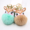 Wholesale Christmas Cute Fawn Plush Keychain
