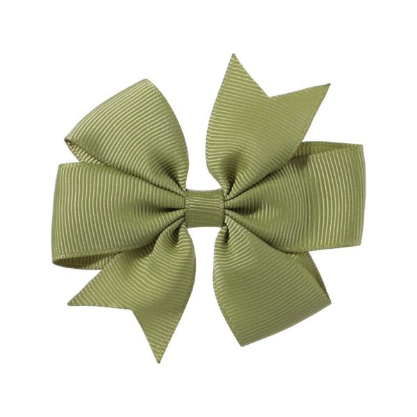 Wholesale 10pcs Handmade Baby Dovetail V Ribbed Ribbon Bow Hairpin