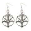 Wholesale Literary Skull Head Sheep Head Demon God Earrings