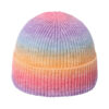 Wholesale of New Autumn and Winter Gradient Color Tie Dyed Printed Acrylic Knitted Hat Straps