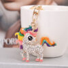 O1CN0108YkVa1VbMfiRW2YM__2146522671-0-cib Wholesale Zinc Alloy Diamond Studded Unicorn Keychain