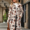 Wholesale Velvet Western Style Aztec Plush Long Coat