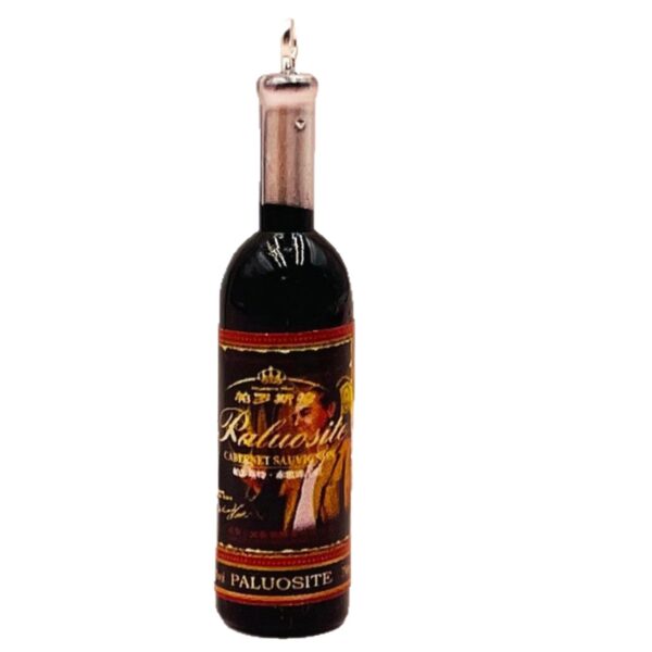 Wholesale Acrylic Mini Wine Bottle Key Chain DIY Accessories