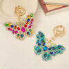O1CN010ASyxn2A5D95sQQeI_1874418151-0-cib Wholesale Zinc Alloy Crystal Full Diamond Butterfly Keychain