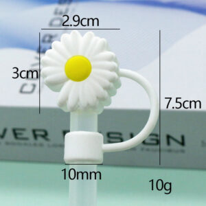 Large white daisy 10mm / Bagged without straw