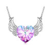 Wholesale Angel Wings Diamond Crystal Necklace