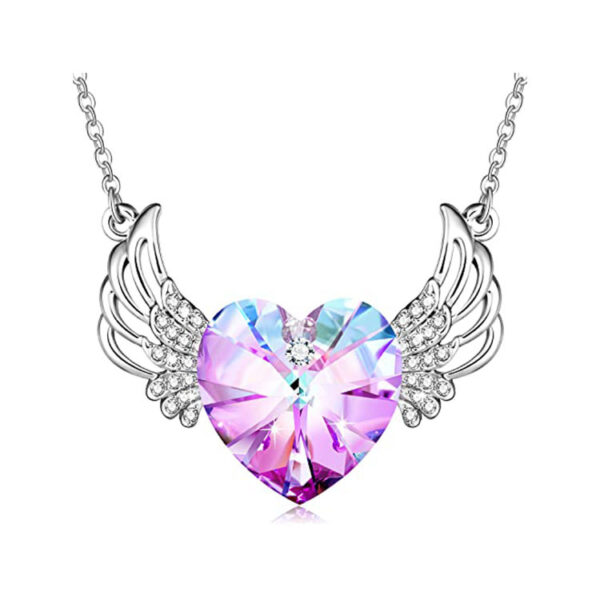 Wholesale Angel Wings Diamond Crystal Necklace