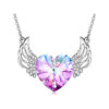 Wholesale Angel Wings Diamond Crystal Necklace