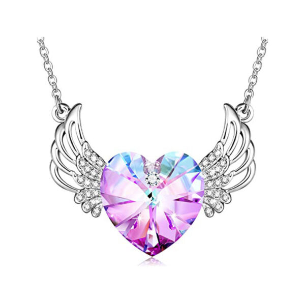 Wholesale Angel Wings Diamond Crystal Necklace