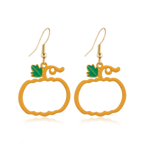 Wholesale Halloween Alloy Skull Earrings