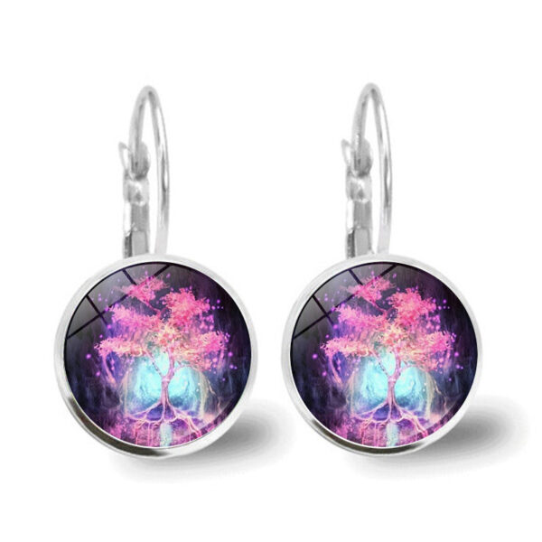 Wholesale Tree of Life Glass Earrings
