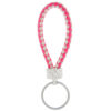 Wholesale Braided Color Leather Rope Keychain