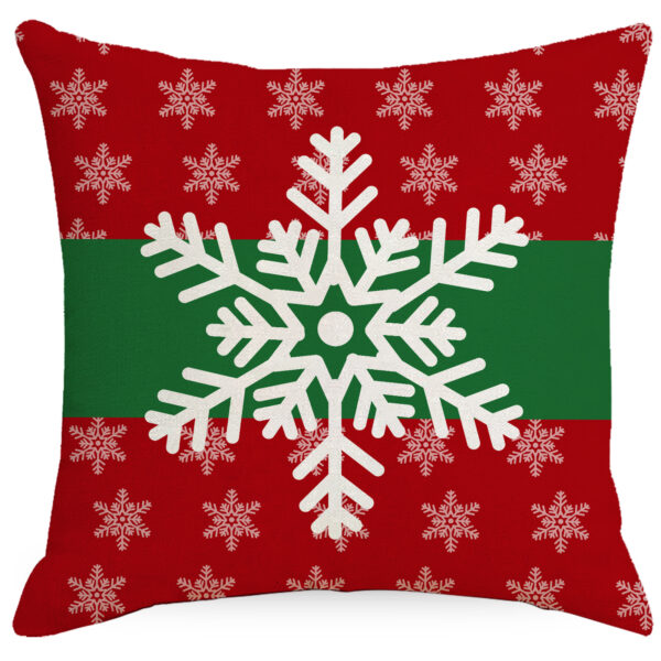 Wholesale Cartoon Santa Claus Christmas Printed Polyester Pillow Covers