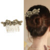 Wholesale Vintage Butterfly Hair Comb Gold Hair Comb