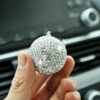 Wholesale Diamond-encrusted Glass Ball Car Pendant