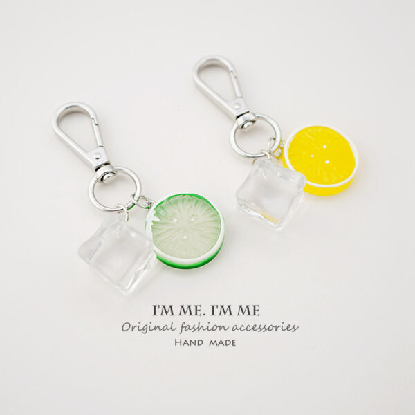 O1CN010G21kZ2054ovhIsGE_2280486797-0-cib Wholesale Acrylic Lemon Ice Cube Keychain