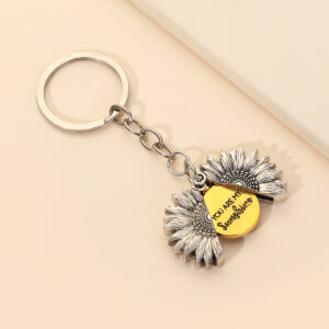 O1CN010HBrno1bFjda1Z7z6__2857743436-0-cib Wholesale Alloy Detachable Sunflower Keychain