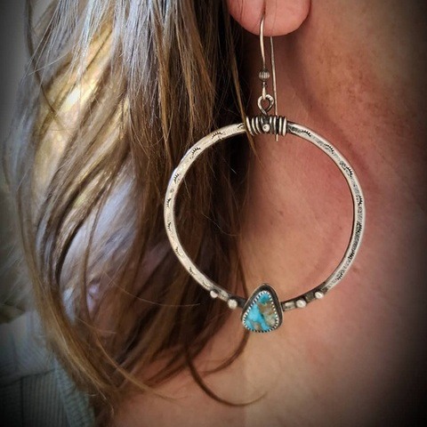 O1CN010HMSJh294vO0AwCTS_3175378015-0-cib Wholesale Turquoise eyelash manual big circle alloy Earrings