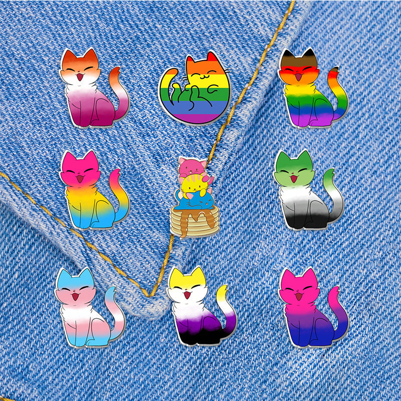 Wholesale Rainbow Animal Series Colorful Cat Breast Needle