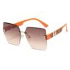 Wholesale Frameless Edge Gradient High-end Sunglasses