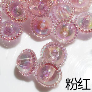 Pink / 12x16mm ice through uv UFO