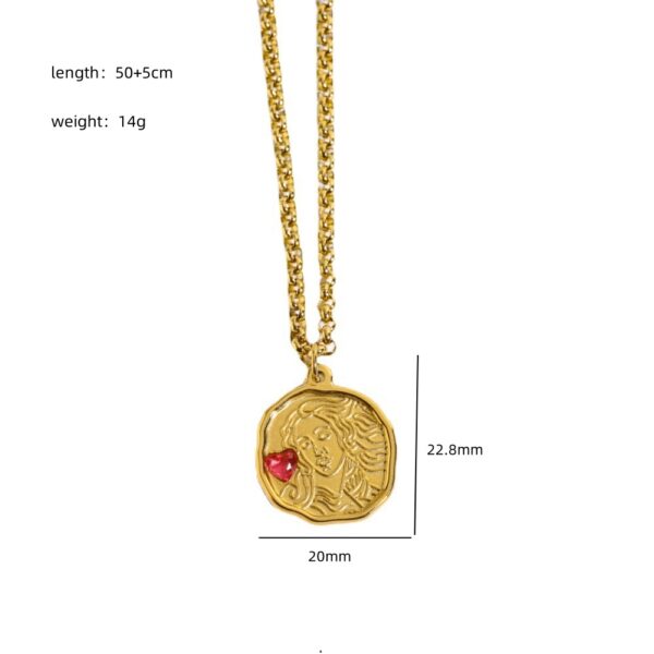 O1CN010KJoWj1X9Y5n1ywaM_2210559832881-0-cib Wholesale God Athena Medusa Pendant Stainless Steel Sweater Chain