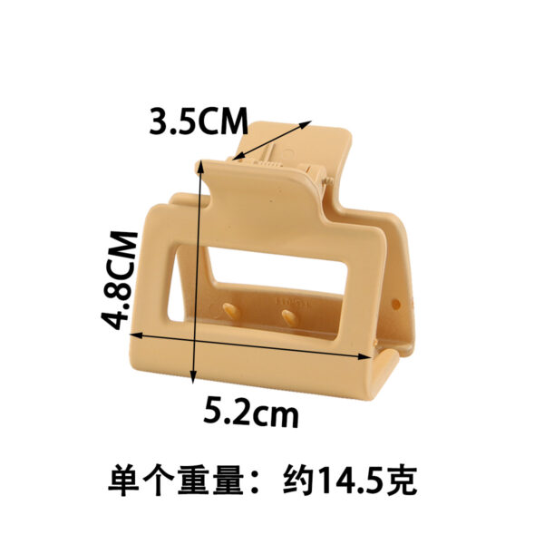 Wholesale 5CM Square Frosted Resin Hair Clips