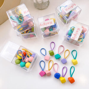 Wholesale Resin Candy Color Kids Hair Ties