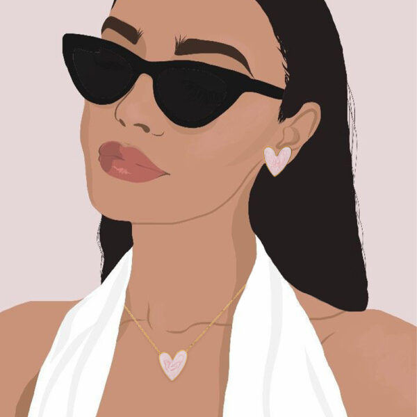 O1CN010MWsLE1v8g1bO1s4D_3375386128-0-cib Wholesale Love Enamel Stainless Steel Pendant Necklace