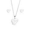 Wholesale Mother's Day Gift Love MOM Pendant Necklace Earrings Set