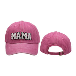 Pink mama-washed adult baseball cap / free size (Japanese buckle adjustable)