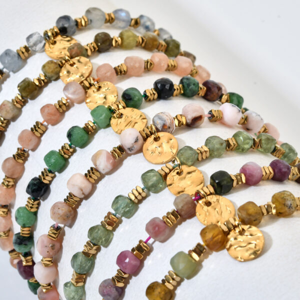 Wholesale Boho Style 4M Natural Stone Crystal Bracelet