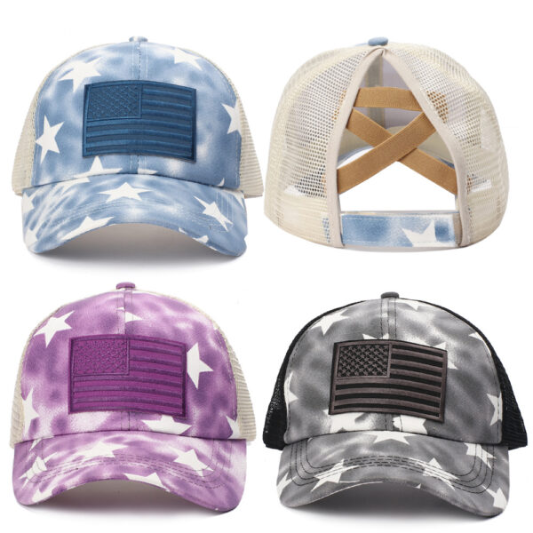 Wholesale Summer Visor American Flag Star Cross Baseball Cap