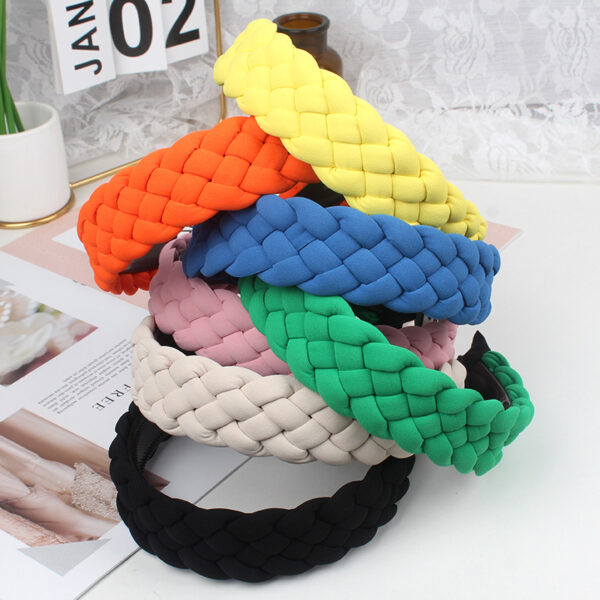 O1CN010OzJhO1DDOoWvJUnE_1735150182-0-cib Wholesale Twist Braid Wide-brimmed Hairband Solid Color Headband