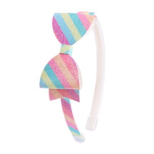 Striped color headband
