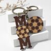 Wholesale Mother's Day Sports Ball Wooden Keychains