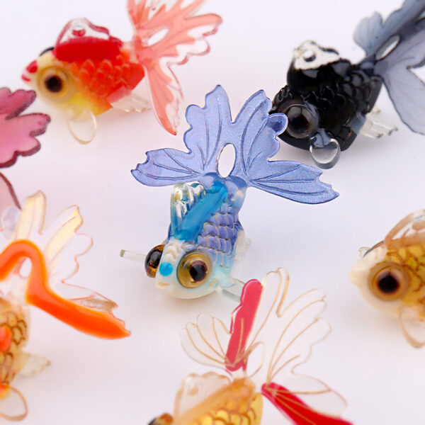 Wholesale Red Goldfish Cute Pendant Resin Pendant Beads