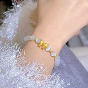 Cat's Eye Bow Bracelet