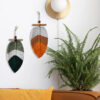 Wholesale Bohemian Yarn Woven Leaves Hanging Ornaments