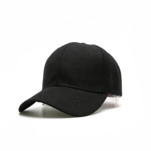 Solid Light Baseball Cap-Black / Adjustable